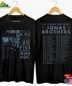 Jonas Brothers Tour 2023 Two Sides Shirt Five Albums One Night The Hoodie T-Shirt