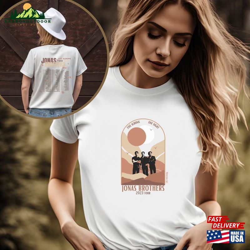 Jonas Brothers Tour Shirt 2023 Band T-Shirt Classic Jonas Brothers Tour Shirt 2023 Band T-Shirt Classic