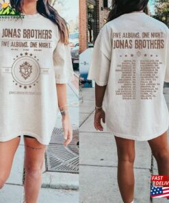 Jonas Brothers Tour Shirt Double Sided T-Shirt Concert 2023 Retro Unisex Gift Sweatshirt