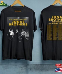 Jonas Brothers Tour Shirt Merch Five Albums One Night T-Shirt Hoodie