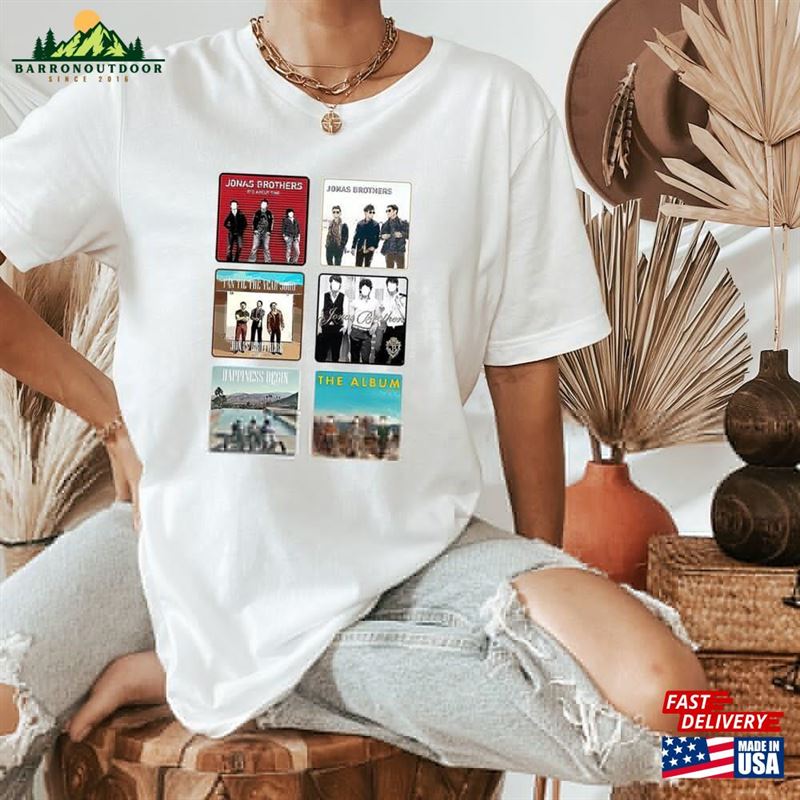 Jonas Brothers Tour T-Shirt Five Albums One Night Shirt Concert Hoodie Unisex Jonas Brothers Tour T-Shirt Five Albums One Night Shirt Concert Hoodie Unisex