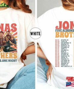 Jonas Brothers Tour T-Shirt Merch Shirt Five Albums One Night Hoodie
