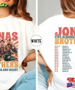 Jonas Brothers Tour T-Shirt Merch Shirt Five Albums One Night Hoodie Fan Sweatshirt Unisex Classic