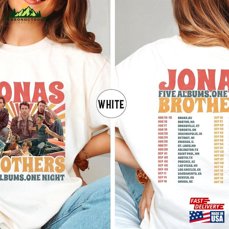Jonas Brothers Tour T-Shirt Merch Shirt Five Albums One Night Hoodie Fan Sweatshirt Unisex Classic Jonas Brothers Tour T-Shirt Merch Shirt Five Albums One Night Hoodie Fan Sweatshirt Unisex Classic