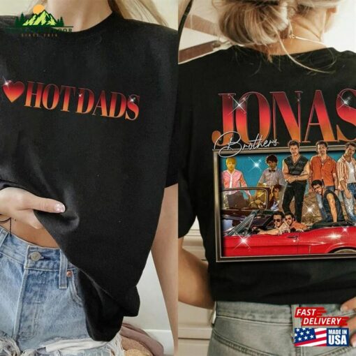 Jonas Brothers Two Sided Shirt World Tour 2023 T-Shirt Brother Merch Unisex Classic
