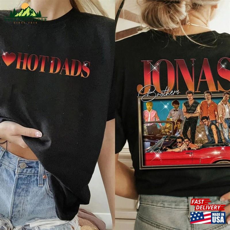 Jonas Brothers Two Sided Shirt World Tour 2023 T-Shirt Brother Merch Unisex Classic Jonas Brothers Two Sided Shirt World Tour 2023 T-Shirt Brother Merch Unisex Classic