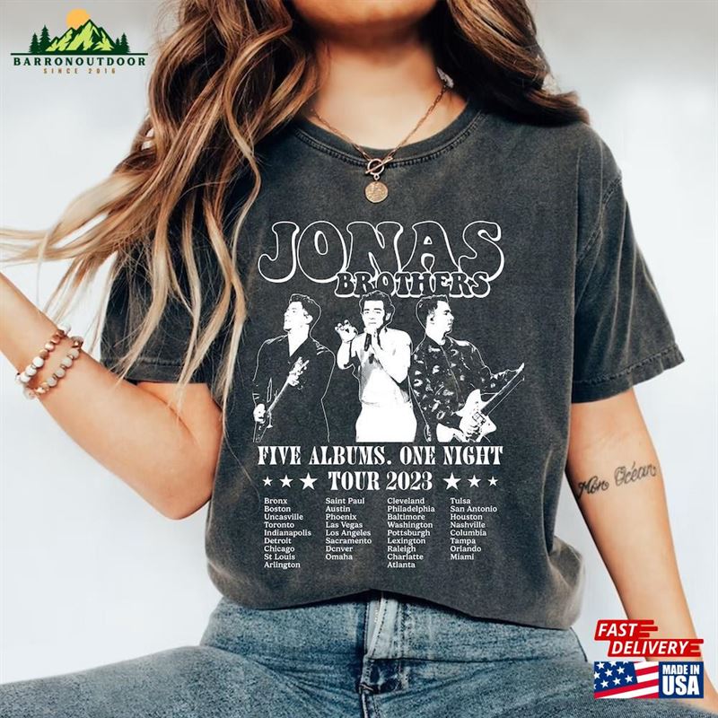 Jonas Brothers Vintage Shirt Bella Canvas Tour 2023 Concert Retro Unisex Tee Classic Jonas Brothers Vintage Shirt Bella Canvas Tour 2023 Concert Retro Unisex Tee Classic