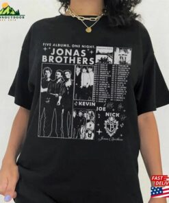 Jonas Brothers Vintage Shirt Five Albums One Night Tour 2023 Hoodie Classic