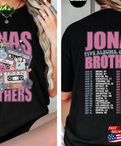 Jonas Brothers Vintage Shirt Five Albums One Night Tour T-Shirt 2023 Sweatshirt Unisex