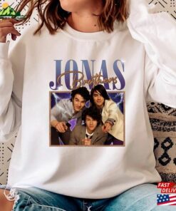 Jonas Brothers Vintage Shirt Five Albums One Night Tour T-Shirt 90 Unisex Hoodie
