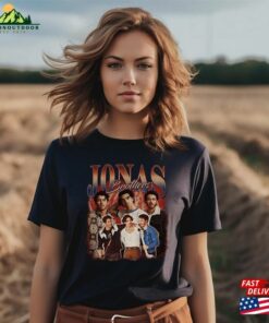 Jonas Brothers Vintage Shirt Joe Homage Five Albums One Night Tour Hoodie Unisex
