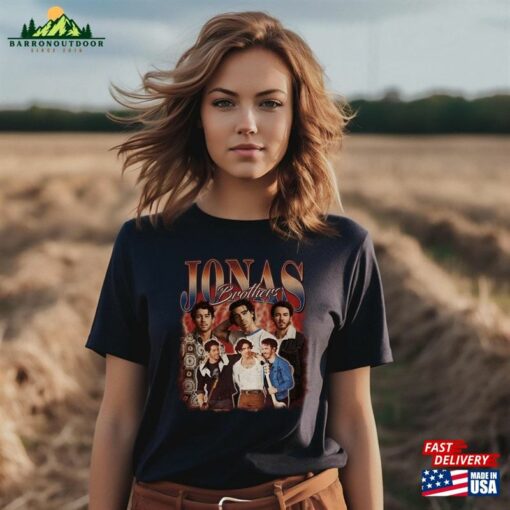 Jonas Brothers Vintage Shirt Joe Homage Five Albums One Night Tour Hoodie Unisex