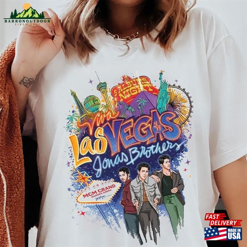 Jonas Brothers Vintage Shirt Las Vegas 2023 Tour Classic Sweatshirt Jonas Brothers Vintage Shirt Las Vegas 2023 Tour Classic Sweatshirt