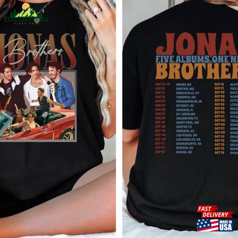 Jonas Brothers Vintage T-Shirt 2023 Tour Sweatshirt 90 Unisex Jonas Brothers Vintage T-Shirt 2023 Tour Sweatshirt 90 Unisex