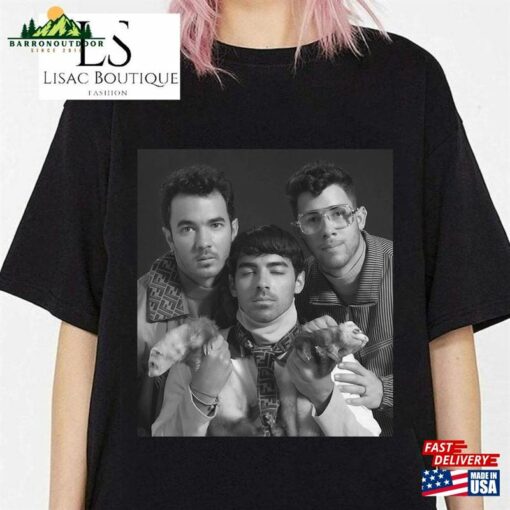 Jonas Brothers Vintage T-Shirt Five Albums One Night Tour Shirt 2023 Merch Hoodie Classic