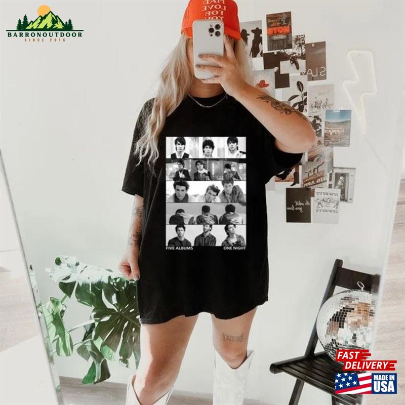 Jonas Brothers Vintage T-Shirt Five Albums One Night Tour Shirt 2023 Sweatshirt Classic Jonas Brothers Vintage T-Shirt Five Albums One Night Tour Shirt 2023 Sweatshirt Classic