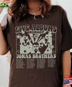 Jonas Brothers Vintage T-Shirt Five Albums One Night Tour Shirt 2023 Sweatshirt Hoodie