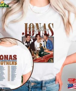 Jonas Brothers Vintage T-Shirt Five Albums One Night Tour Shirt 2023 Sweatshirt Hoodie Classic