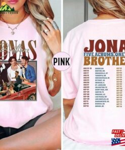 Jonas Brothers Vintage T-Shirt Five Albums One Night Tour Shirt 2023 Sweatshirt Unisex Classic