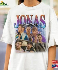 Jonas Brothers Vintage T-Shirt Five Albums One Night Tour Shirt 2023 Tee Sweatshirt