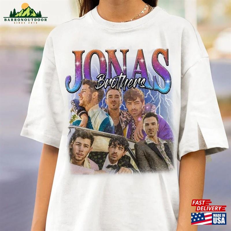 Jonas Brothers Vintage T-Shirt Five Albums One Night Tour Shirt 2023 Tee Sweatshirt Jonas Brothers Vintage T-Shirt Five Albums One Night Tour Shirt 2023 Tee Sweatshirt