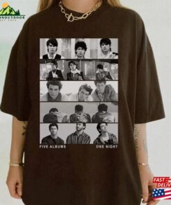 Jonas Brothers Vintage T-Shirt Five Albums One Night Tour Shirt Unisex Sweatshirt