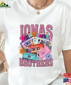 Jonas Brothers Vintage T-Shirt Five Albums One Night Tour Sweatshirt 2023 Unisex