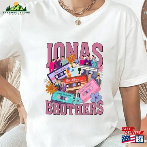 Jonas Brothers Vintage T-Shirt Five Albums One Night Tour Sweatshirt 2023 Unisex