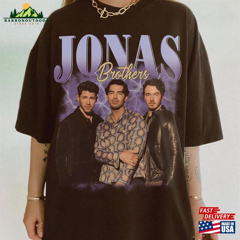 Jonas Brothers Vintage Tee Concert 2023 Retro Unisex 90 Classic Jonas Brothers Vintage Tee Concert 2023 Retro Unisex 90 Classic