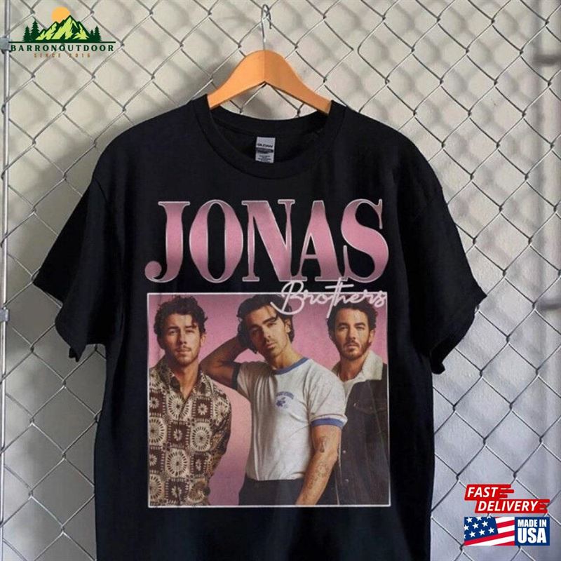 Jonas Brothers Vintage Tee Concert T-Shirt Five Albums One Night Tour Shirt 90 Unisex Jonas Brothers Vintage Tee Concert T-Shirt Five Albums One Night Tour Shirt 90 Unisex