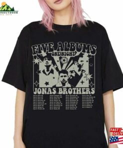 Jonas Brothers Vintage Tour 2023 T-Shirt Five Albums One Night Shirt Hoodie