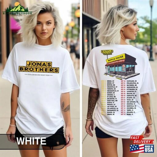 Jonas Brothers Waffle House 2Sided Comfort Colors Shirt The Album Tee Hoodie Unisex