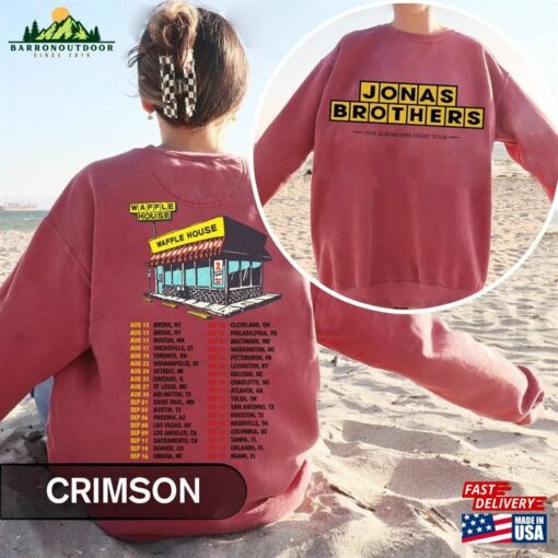 Jonas Brothers Waffle House 2Sided Comfort Colors Sweatshirt The Album Tee Unisex Hoodie