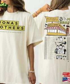 Jonas Brothers Waffle House Shirt Tour Five Albums One Night T-Shirt Hoodie