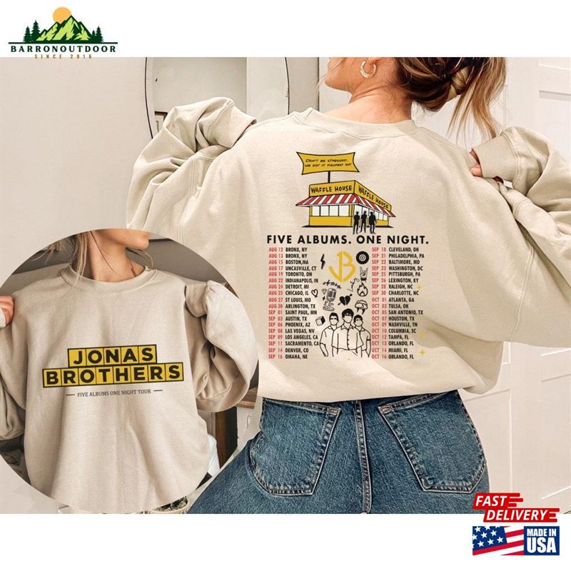 Jonas Brothers Waffle House Sweatshirt 5 Albums 1 Night Tour T-Shirt I Love Hot Dad Hoodie Jonas Brothers Waffle House Sweatshirt 5 Albums 1 Night Tour T-Shirt I Love Hot Dad Hoodie