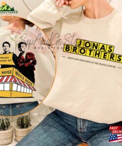 Jonas Brothers Waffle House T-Shirt 2023 Sweatshirt Five Albums One Night Tour Tee Hoodie Classic
