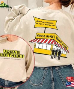 Jonas Brothers Waffle House T-Shirt 2023 Sweatshirt Five Albums One Night Tour Tee Unisex Classic