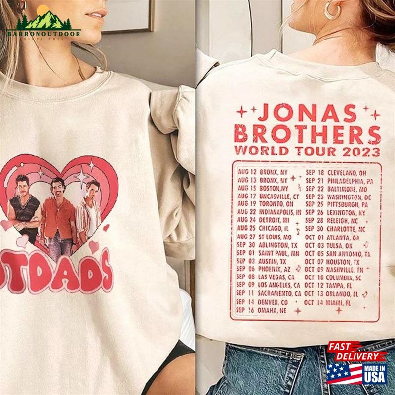 Jonas Brothers Waffle House Tour 2023 Double Sided Shirt Concert Retro Unisex Gift Classic Jonas Brothers Waffle House Tour 2023 Double Sided Shirt Concert Retro Unisex Gift Classic