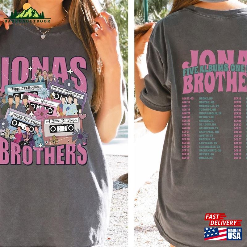 Jonas Brothers Waffle House Tour 2023 Double Sided Shirt Concert Retro Unisex Gift T-Shirt Classic Jonas Brothers Waffle House Tour 2023 Double Sided Shirt Concert Retro Unisex Gift T-Shirt Classic