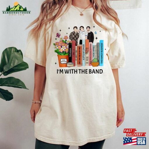 Jonas Five Albums One Night Tour Shirt Brothers 2023 Nick Joe Kevin Sweatshirt Classic
