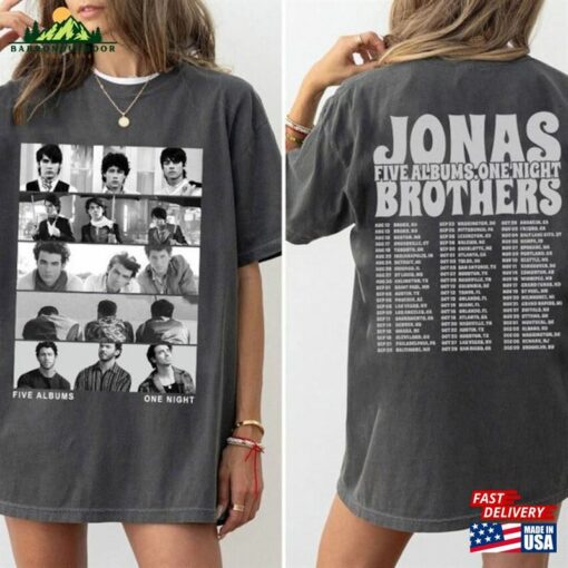 Jonas Five Albums One Night Tour Shirt Brothers 2023 T-Shirt Sweatshirt
