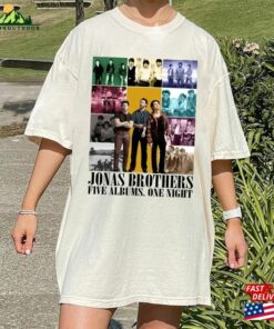 Jonas Five Albums One Night Tour Shirt Brothers Vintage T-Shirt 2023 Classic Hoodie