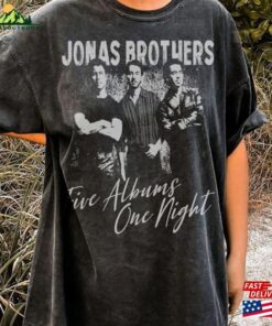 Jonas Five Albums One Night Tour Shirt Brothers Vintage T-Shirt 2023 Sweatshirt