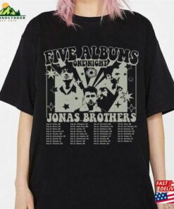 Jonas Five Albums One Night Tour Shirt Singer Vintage T-Shirt Unisex Classic