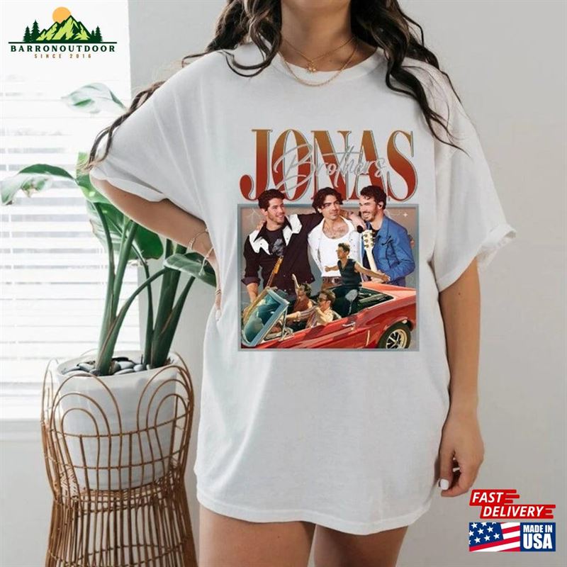 Jonas Five Albums One Night Tour Vintage T-Shirt Brothers Unisex Shirt 2023 Classic Hoodie Jonas Five Albums One Night Tour Vintage T-Shirt Brothers Unisex Shirt 2023 Classic Hoodie