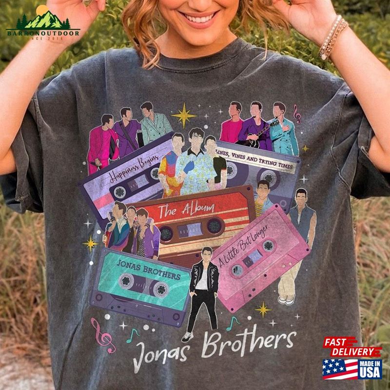 Jonas Retro 90'S Shirt Brothers Classic Unisex Jonas Retro 90'S Shirt Brothers Classic Unisex