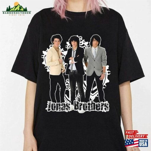 Jonas Vintage Shirt Five Albums One Night Tour Brothers Movie Tee Hoodie Unisex