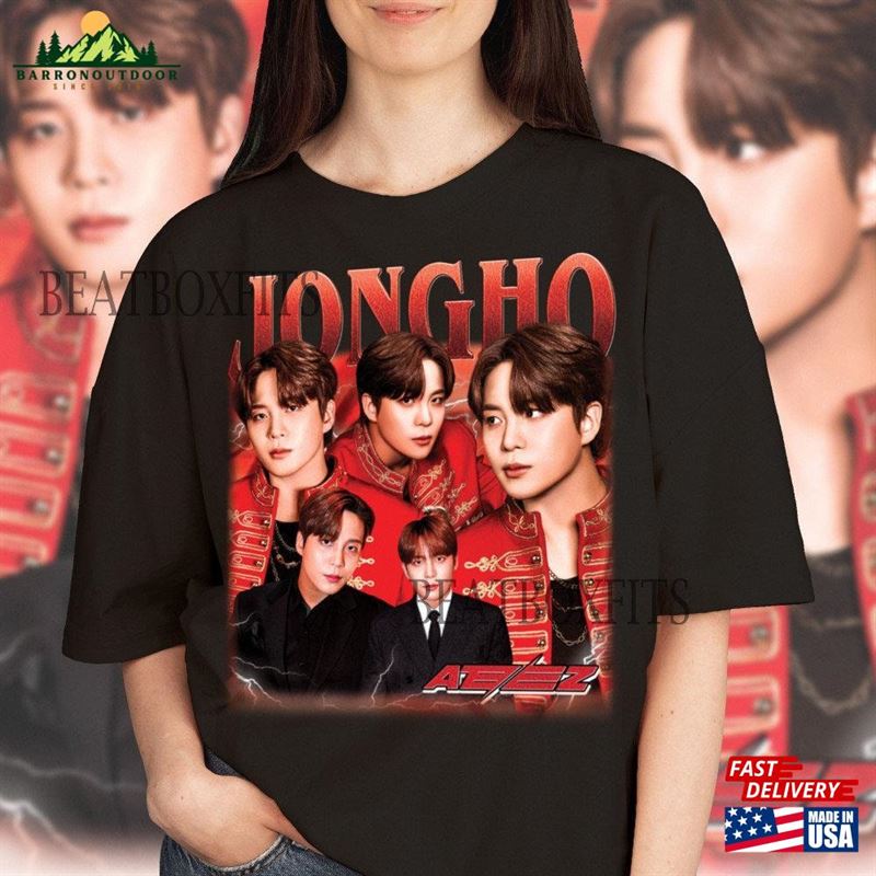Jongho Kpop Shirt Ateez Sweatshirt Unisex Jongho Kpop Shirt Ateez Sweatshirt Unisex