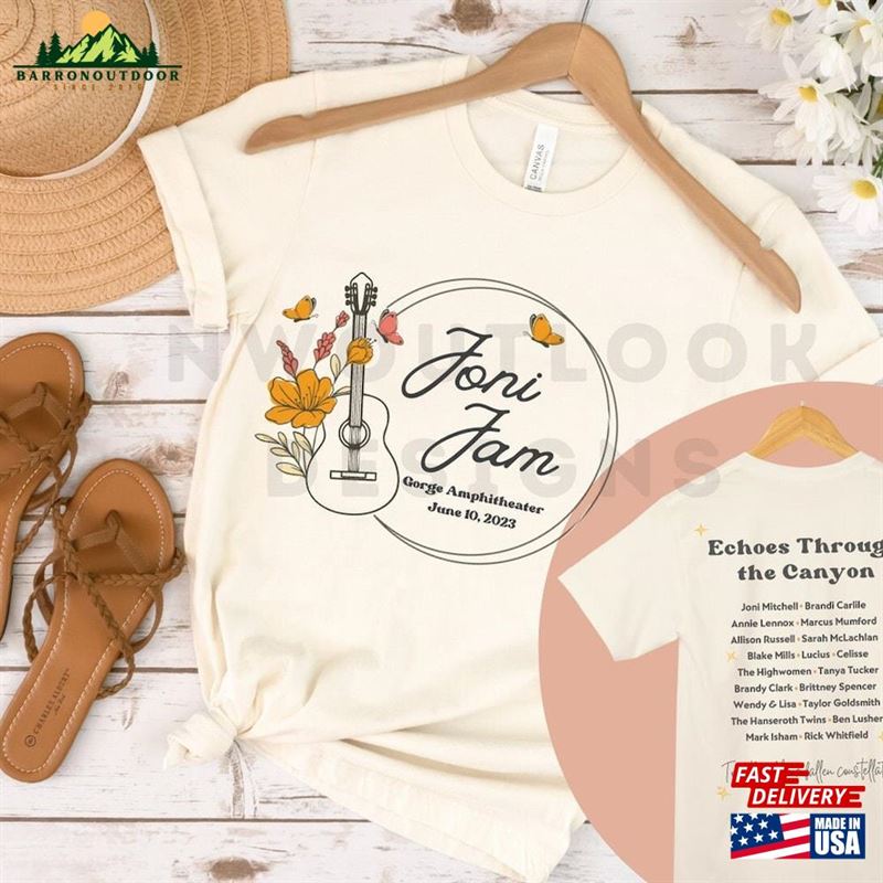 Joni Jam Mitchell Echoes Through The Canyon 2023 Concert Shirt Brandi Carlile Gorge Amphitheater Merch T Hoodie Unisex Joni Jam Mitchell Echoes Through The Canyon 2023 Concert Shirt Brandi Carlile Gorge Amphitheater Merch T Hoodie Unisex