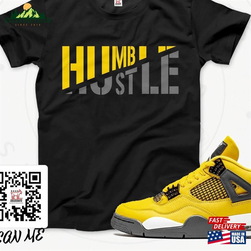 Jordan 4 Lightning T-Shirt Sneaker Matching Shirts Humble Unisex Sweatshirt Jordan 4 Lightning T-Shirt Sneaker Matching Shirts Humble Unisex Sweatshirt
